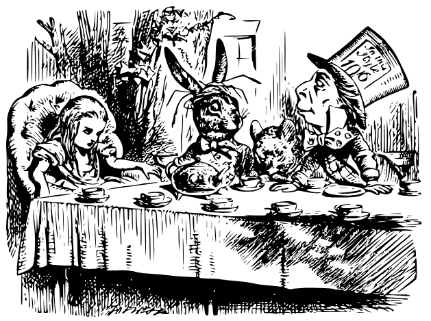 A Mad Tea Party by John Tenniel, public domain