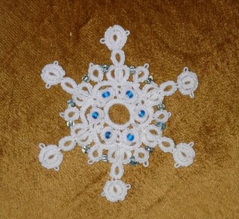 Curled Ring Snowflake.  Teacher:  Sherry Pence